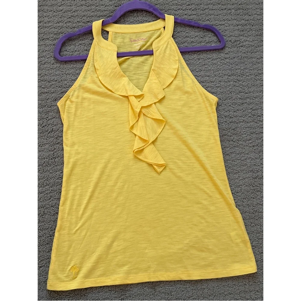 LILLY PULITZER yellow tank top, Size: S - Picture 2 of 5
